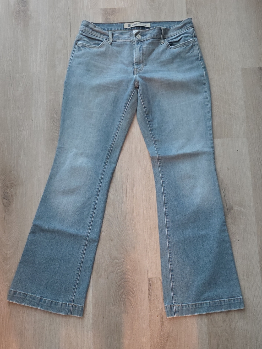 Gap Long & Lean Light Wash Bootcut Jeans.